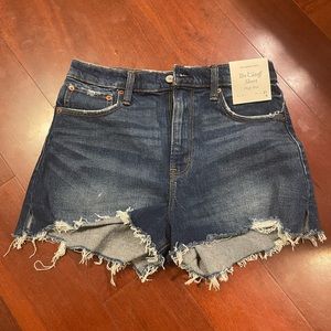 NWT Abercrombie High Rise Cutoff Short